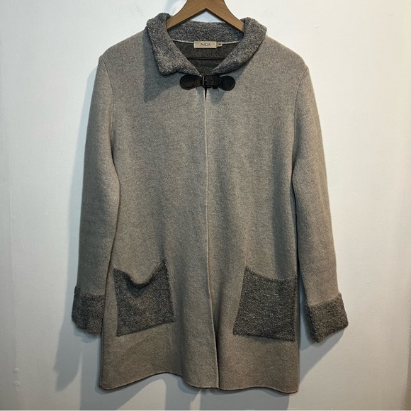 Women’s | A IDA Italian Wool Blend Gray Cardigan | Medium - Picture 1 of 8